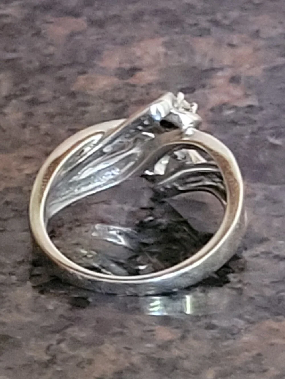 Kay Jewelers Diamond Accent Sterling Silver Swirl Ring 7.5